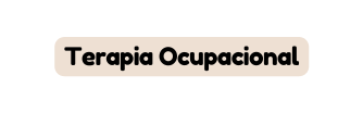Terapia Ocupacional